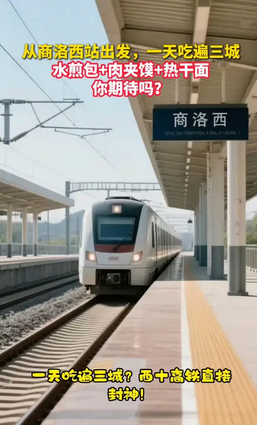 从商洛西站出发，一天吃遍三城，水煎包+肉夹馍+热干面，你期待吗？