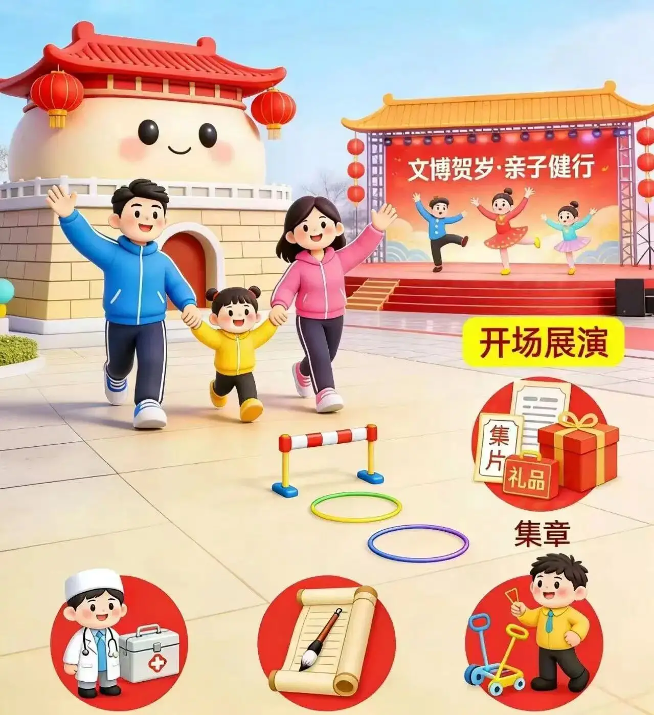 新年第一站，来博物馆玩转“文博+体育”！全家一起嗨！