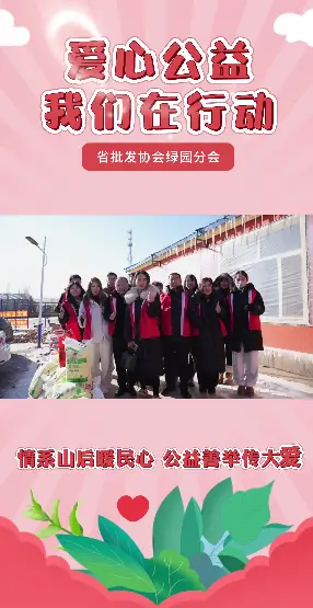 爱心公益，我们在行动！吉林省批发协会绿园分会春节前为山后村孤寡老人和老党员送温暖