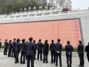 缅怀革命先烈   汲取奋进力量 ——邮储银行镇巴县支行开展清明祭扫英烈活动