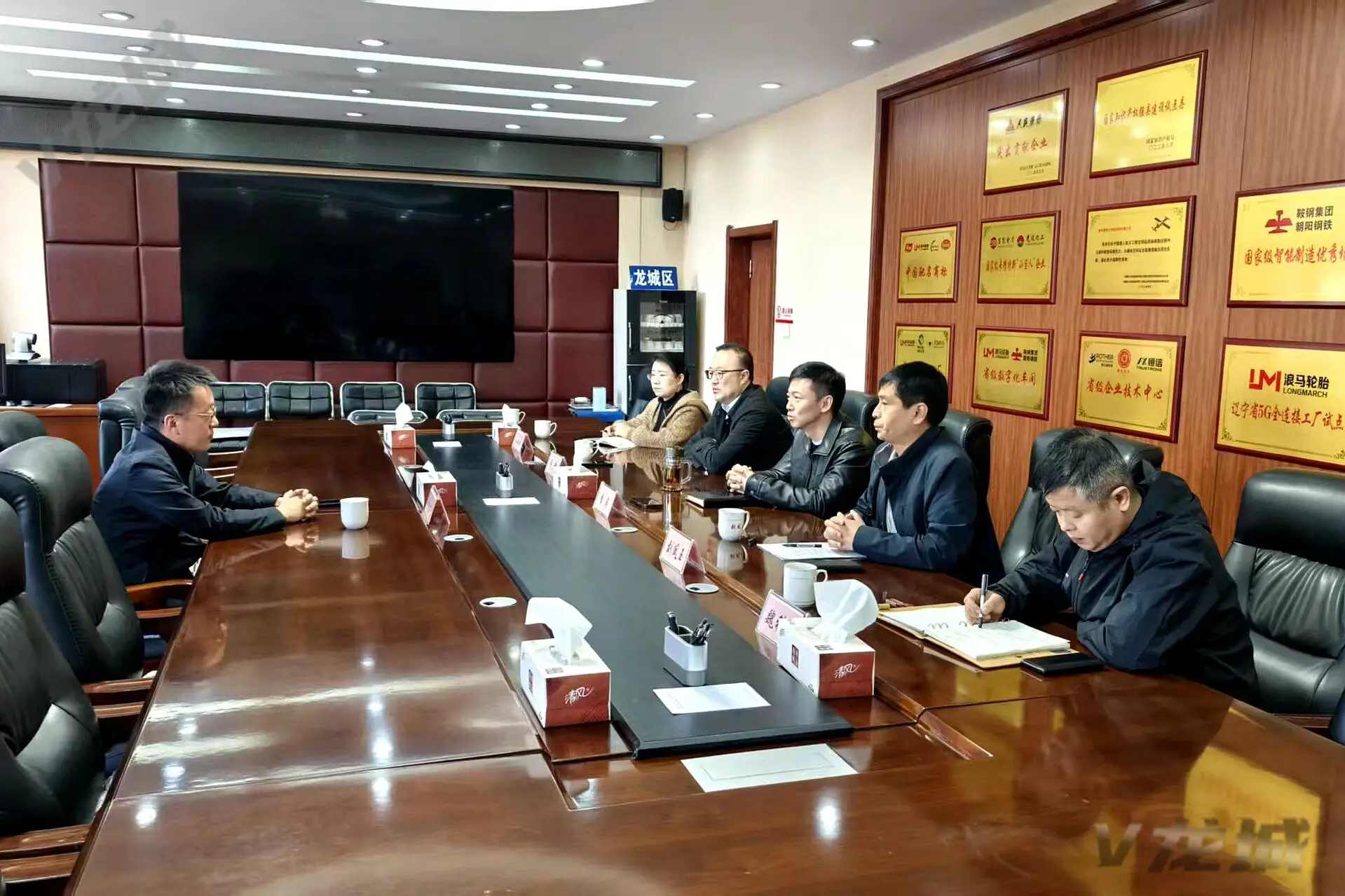 龙城区领导会见中交投资有限公司客商