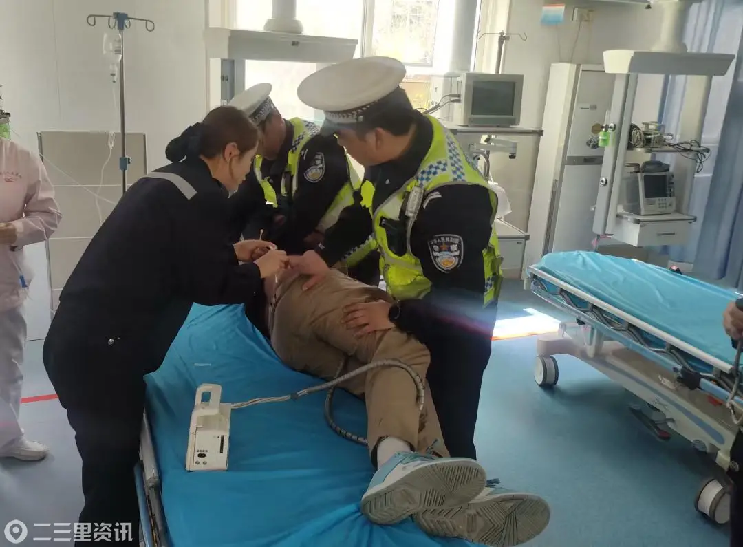 “蜂”险时刻，长武公安交警紧急救助过敏司机脱险！