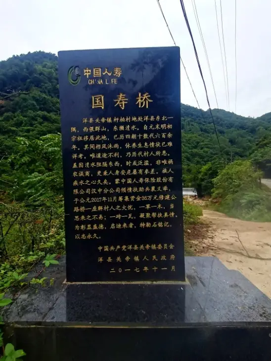 陕南通往杆柏村的国寿桥1