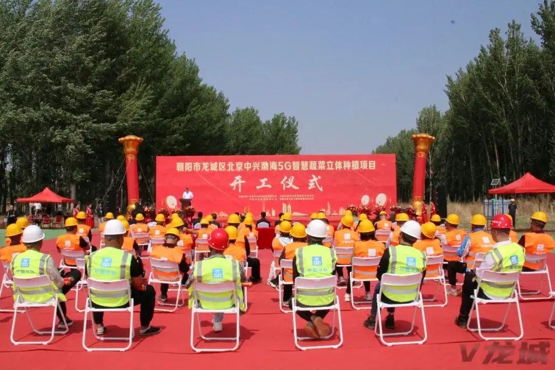 龙城区举行北京中兴渤海5G智慧蔬菜立体种植项目开工仪式
