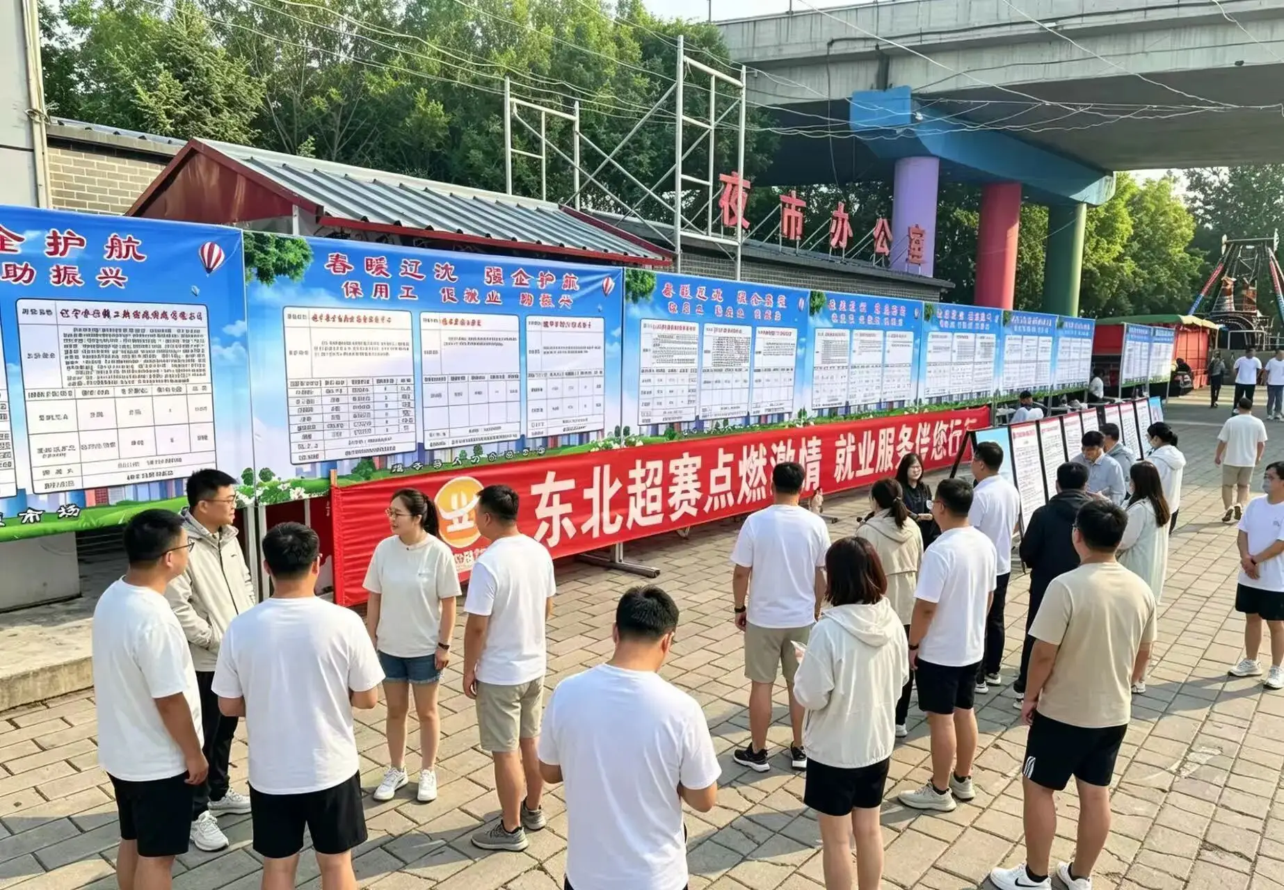 “东北超”赛场外就业服务在行动
