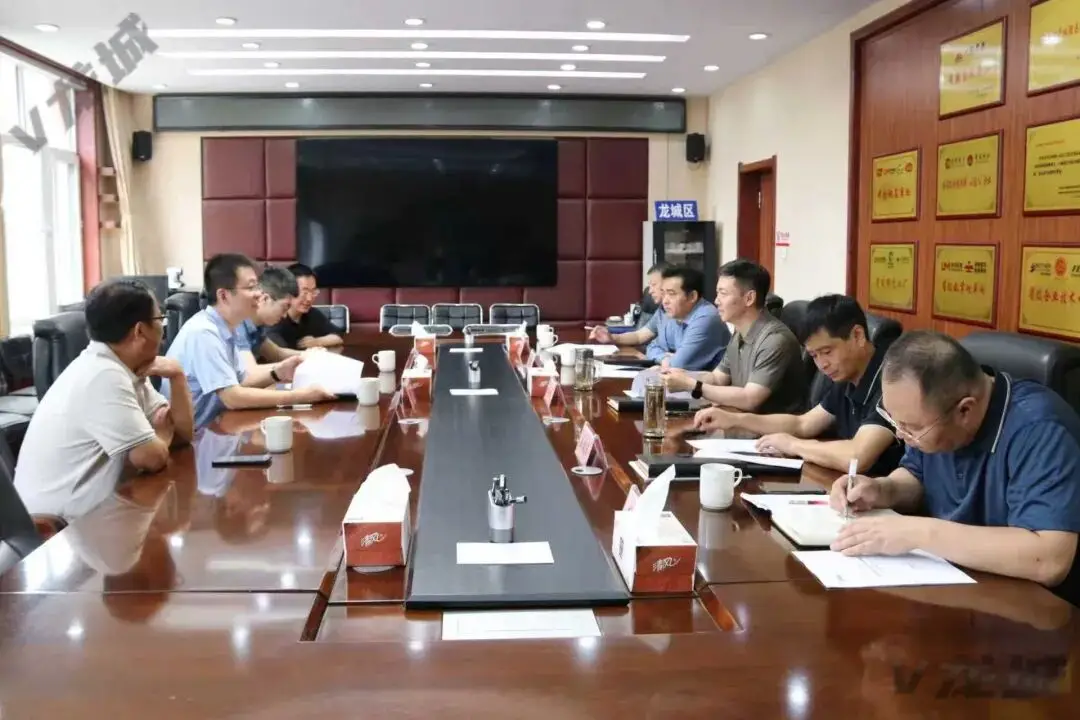 龙城区领导会见中船科技股份有限公司辽宁省公司客商