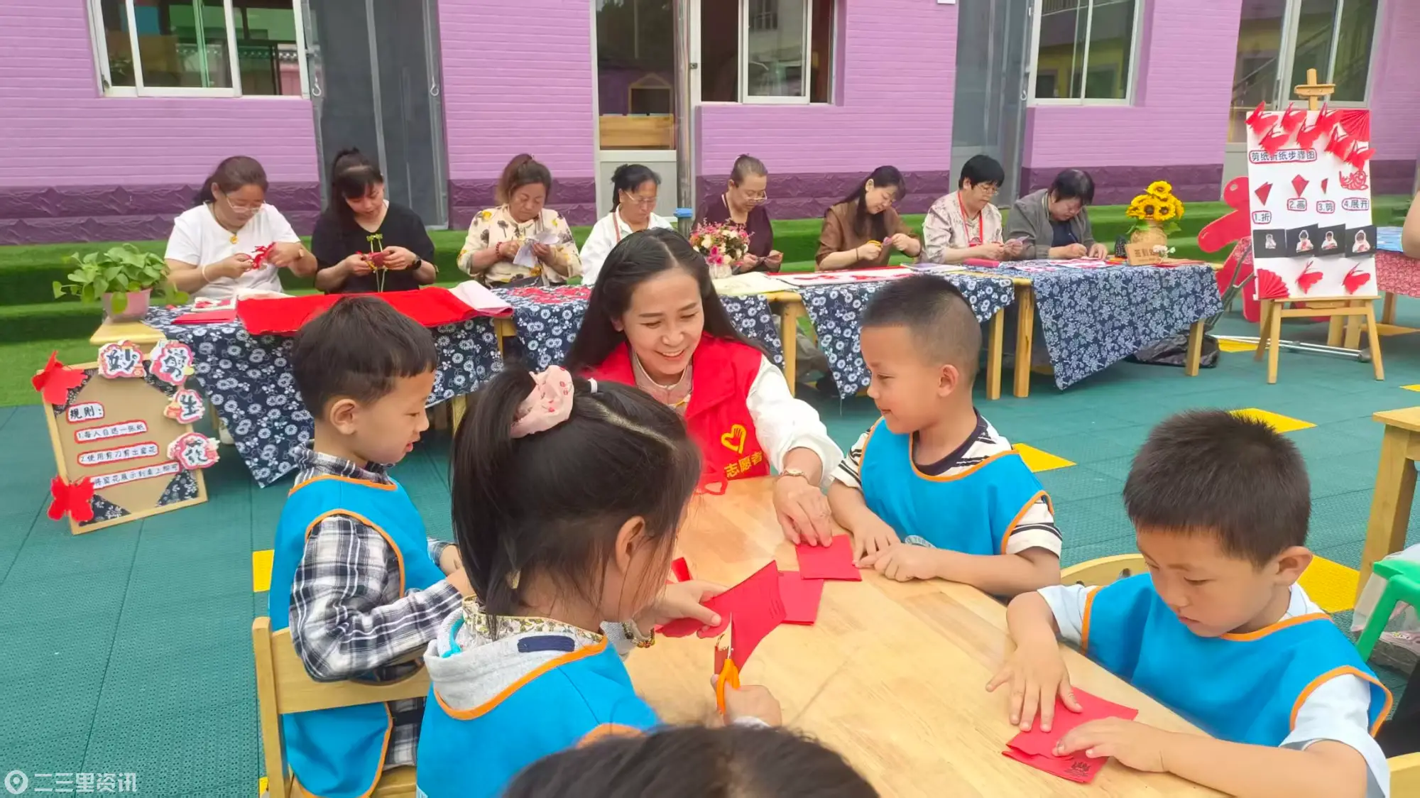 靖边民生路社区:指尖非遗 点亮童心