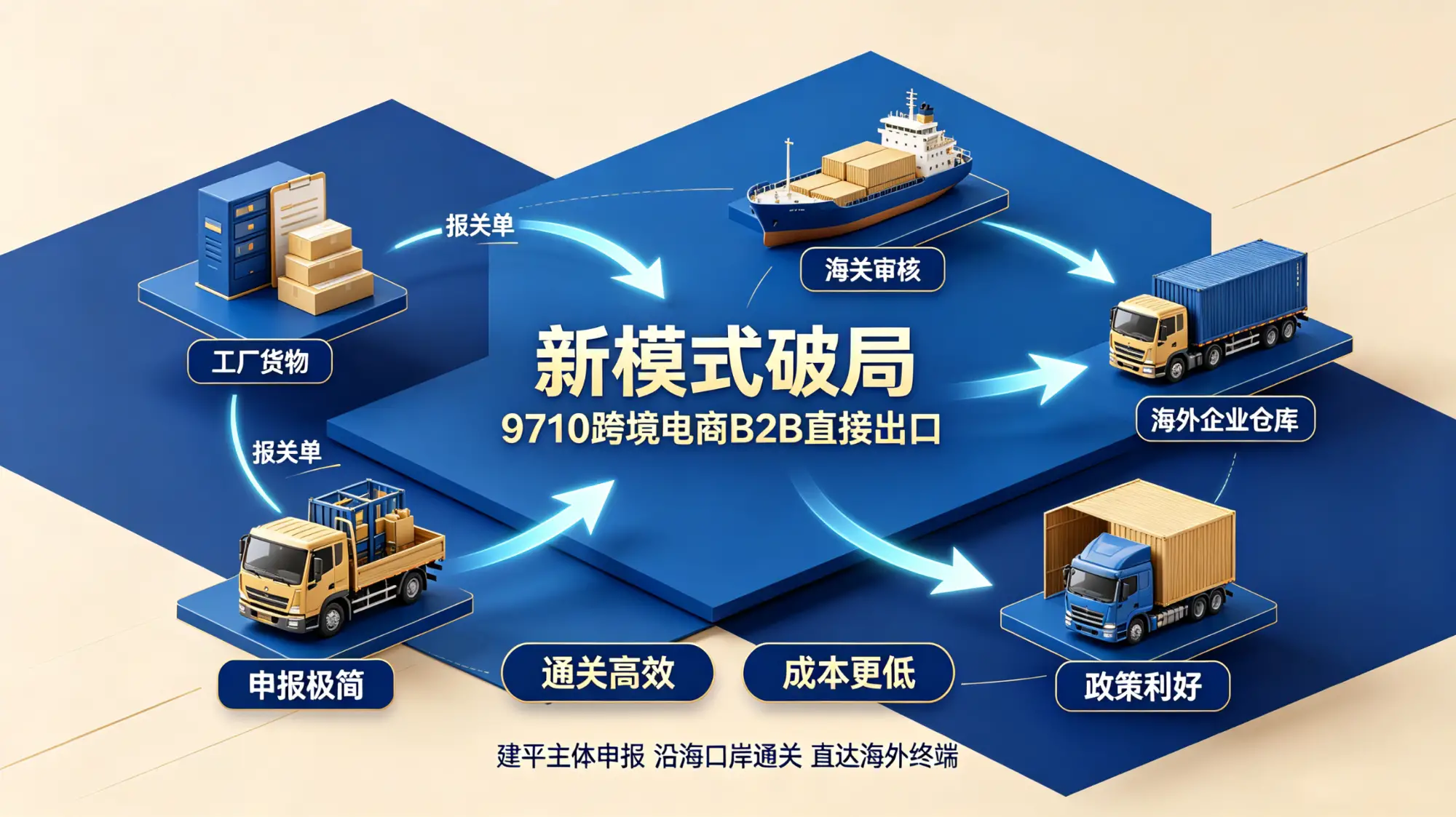 破局出海！建平县首单9710跨境电商B2B业务出口越南