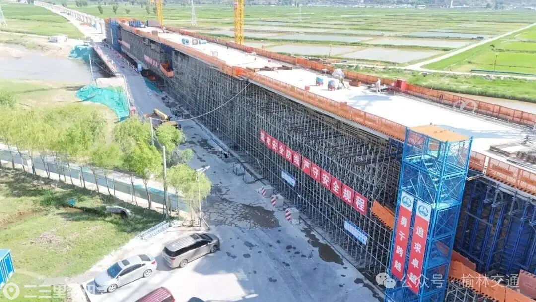 延榆高铁鱼河无定河特大桥建设取得新突破 桥梁下部结构圆满收官