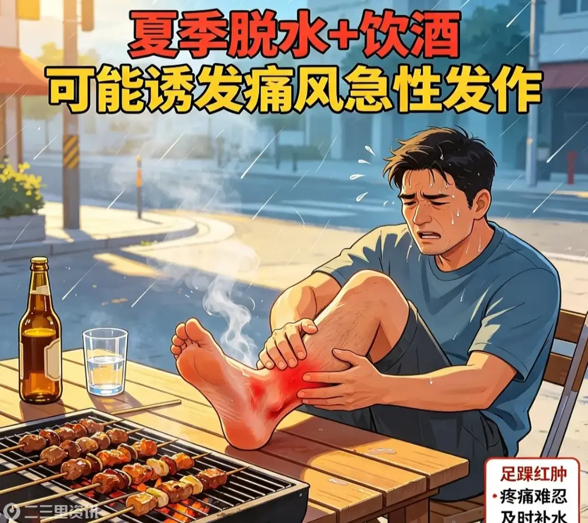 西安市第一医院：啤酒烧烤一时爽，痛风发作“悔断肠”——高尿酸患者的夏季避坑攻略