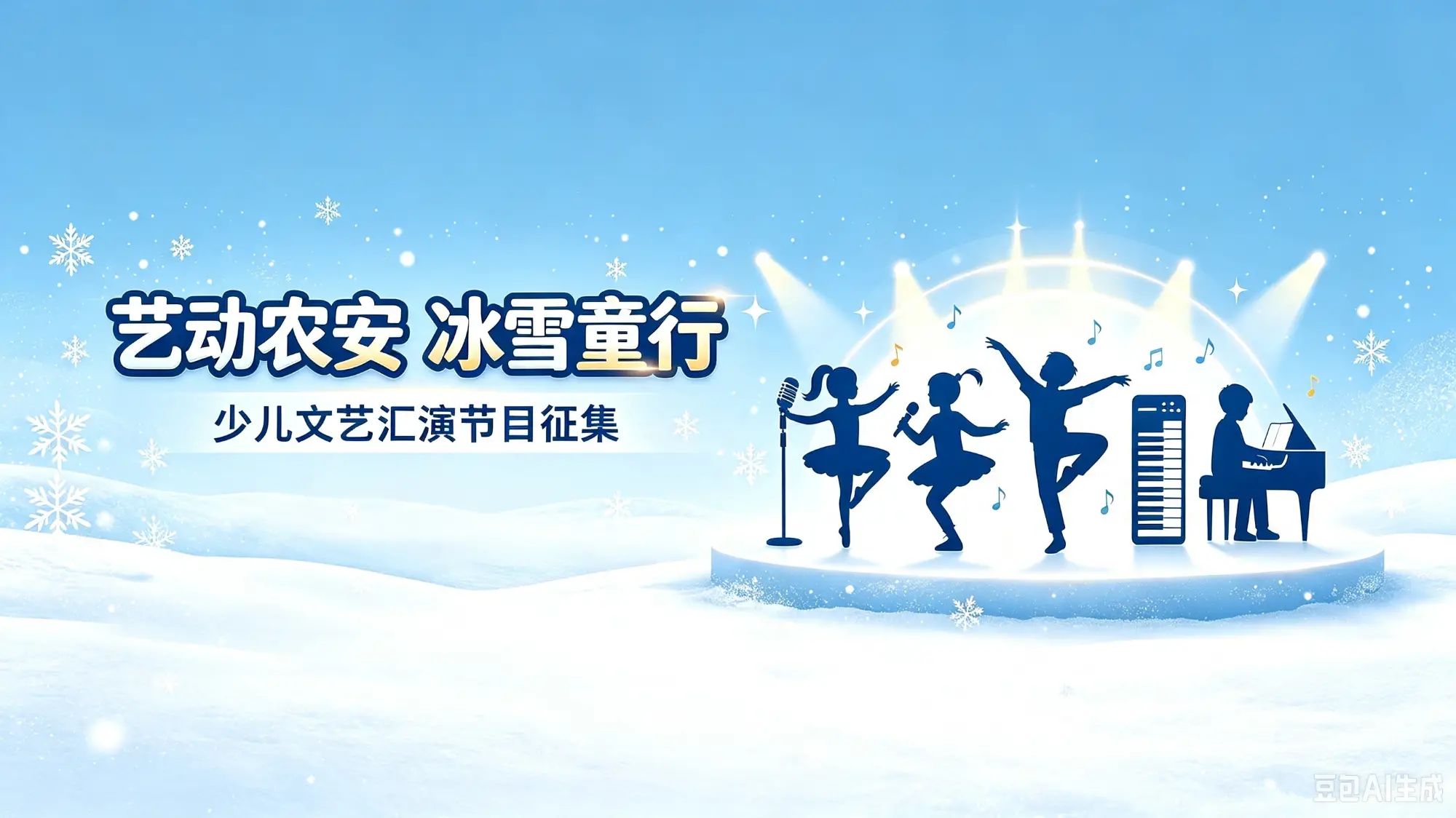 节目征集｜“艺动农安 冰雪童行”少儿文艺汇演启幕！