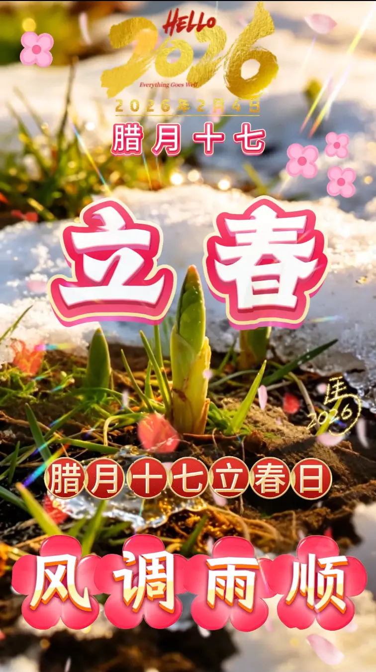 腊月十八立春日！春打六九头，好年兆头有