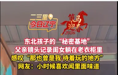 东北孩子的“秘密基地” 父亲镜头记录闺女躺在老衣柜里 感叹“那也曾是我 待着玩的地方” 网友：小时候喜欢闻里面味道