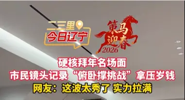 硬核拜年名场面 市民镜头记录“俯卧撑挑战”拿压岁钱 网友：这波太秀了 实力拉满