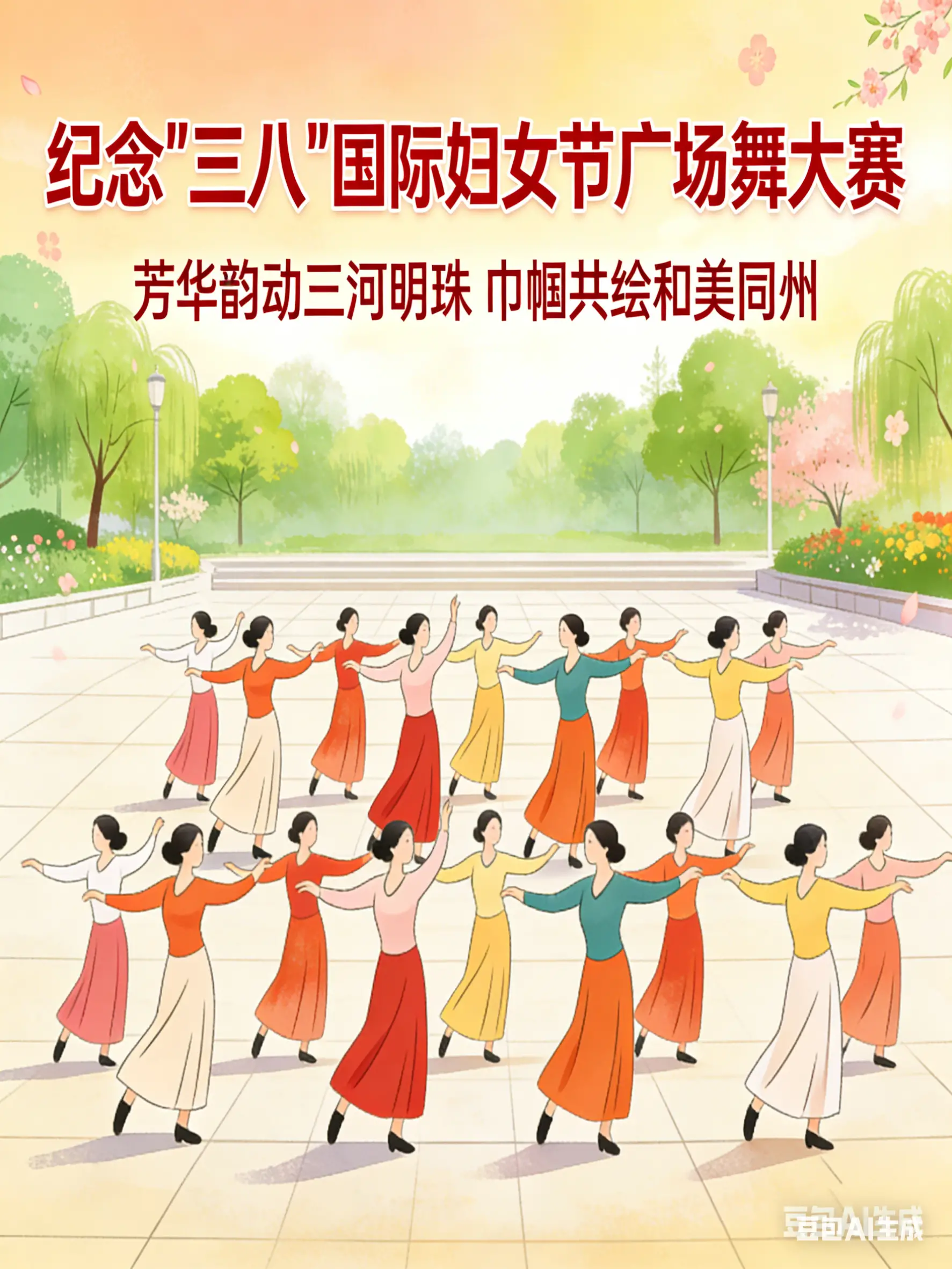 直击 “三八” 广场舞大赛，大荔姐姐们太亮眼啦！