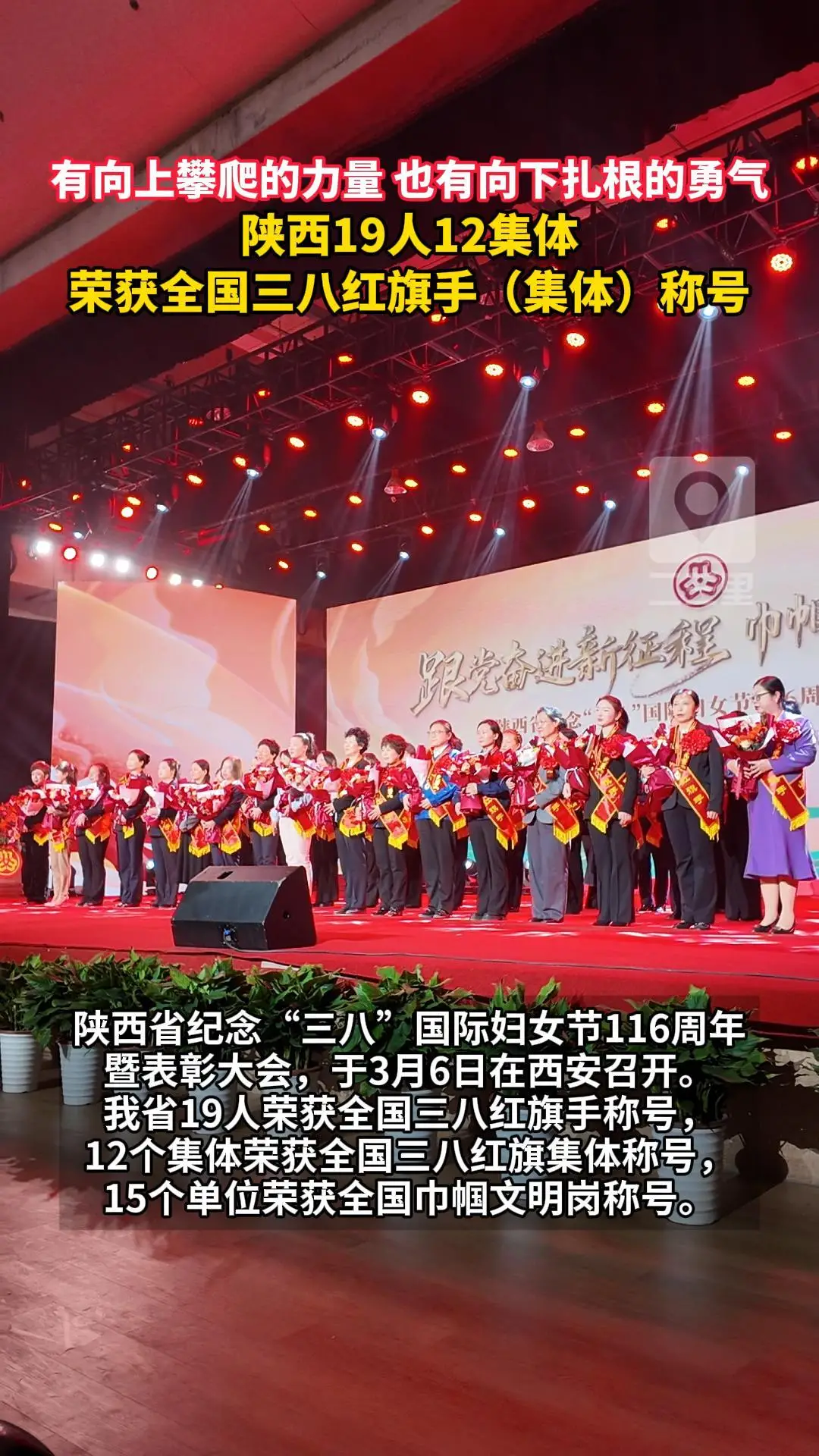 有向上攀爬的力量 也有向下扎根的勇气，陕西19人 12集体荣获全国三八红旗手（集体）称号