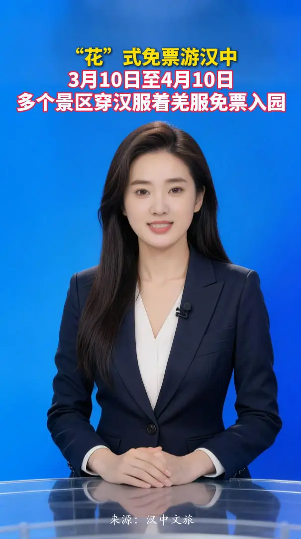 “花”式免票游汉中！3月10日至4月10日，多个景区穿汉服着羌服免票入园