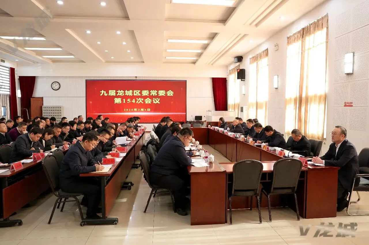 龙城区委常委会召开会议