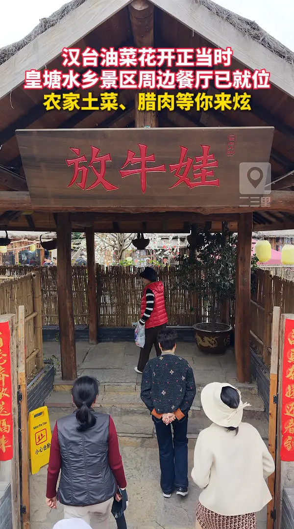 汉台油菜花开正当时，皇塘水乡景区周边餐厅已就位，农家土菜、腊肉等你来炫