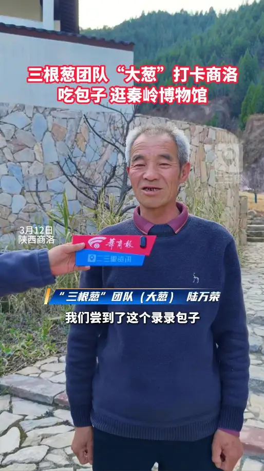 三根葱团队成员“大葱”陆万荣：吃包子、逛秦岭博物馆...