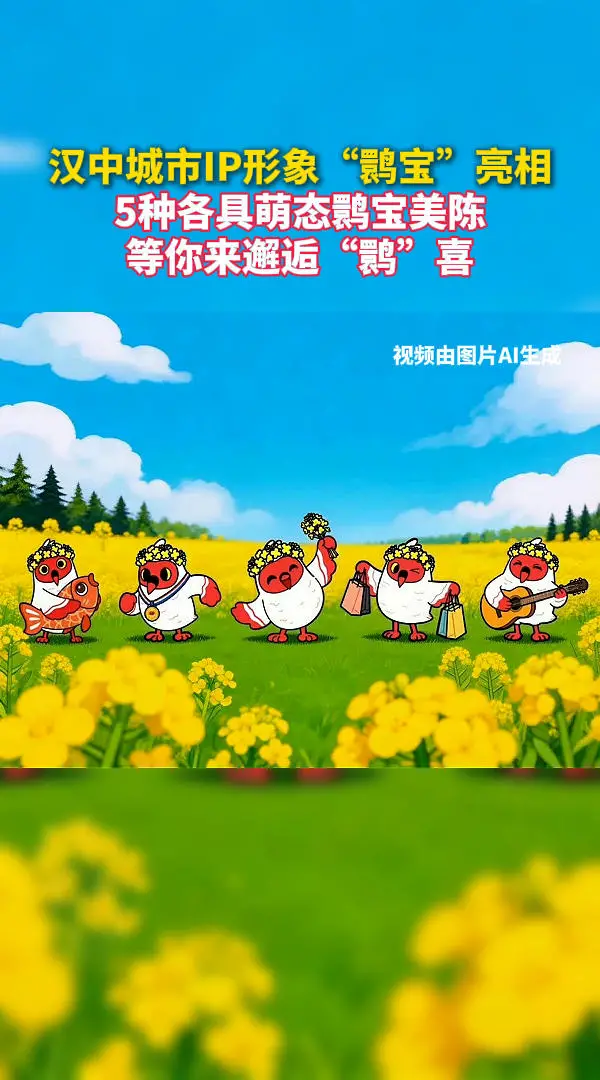汉中城市IP形象“鹮宝”亮相！5种各具萌态鹮宝美陈等你来邂逅“鹮”喜