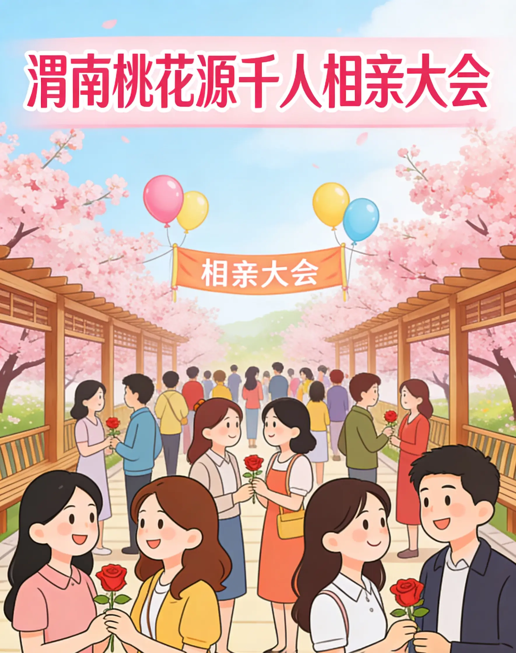 【直播】渭南桃花源千人相亲大会，漫山桃花海里遇见TA～