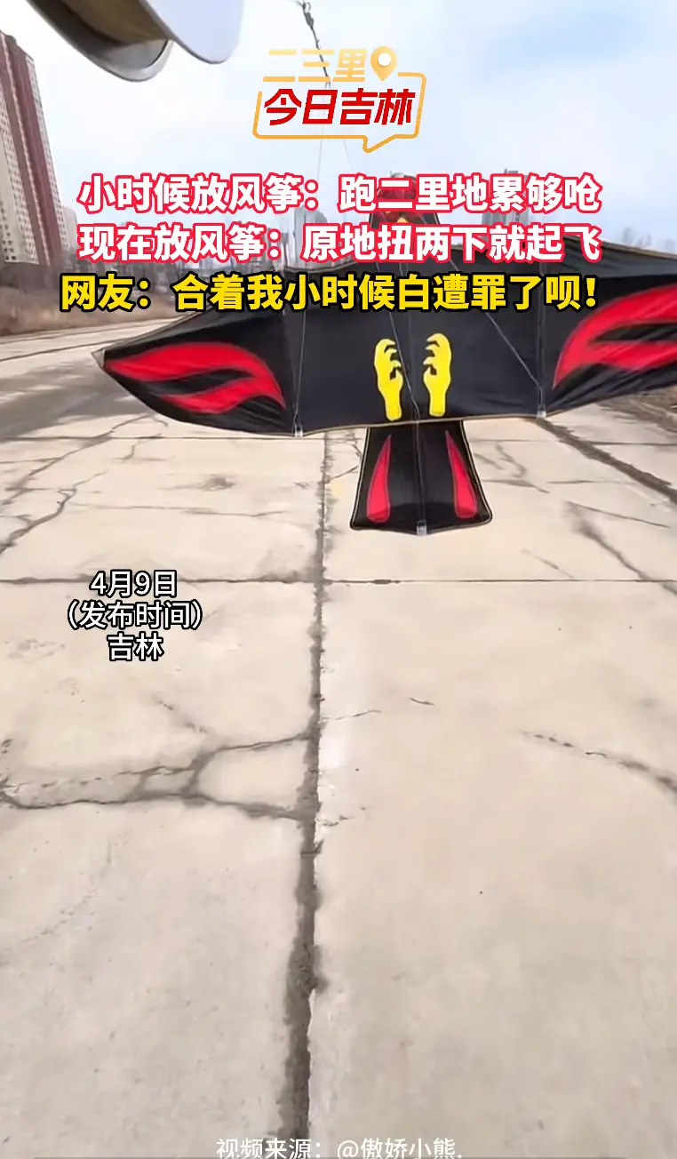 小时候放风筝跑断腿，现在站着就能飞！