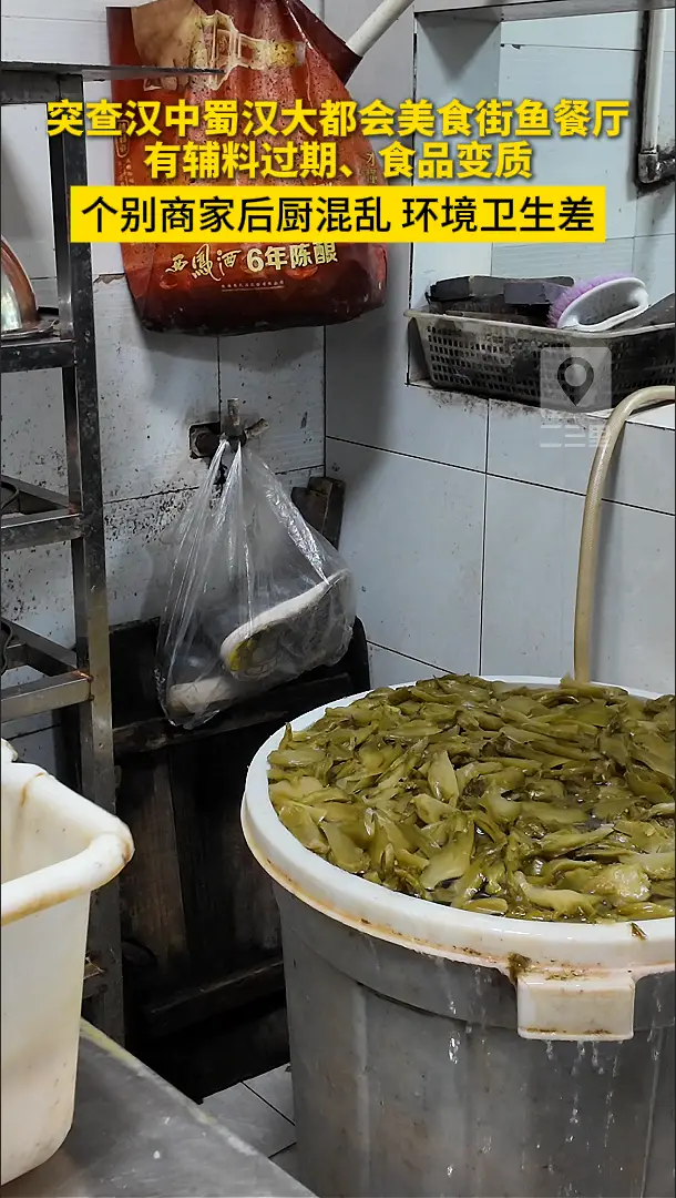 【食品安全突击查】突查汉中蜀汉大都会美食街鱼餐厅