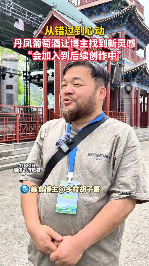 从错过到心动，丹凤葡萄酒让博主找到新灵感，“会加入到后续创作中”
