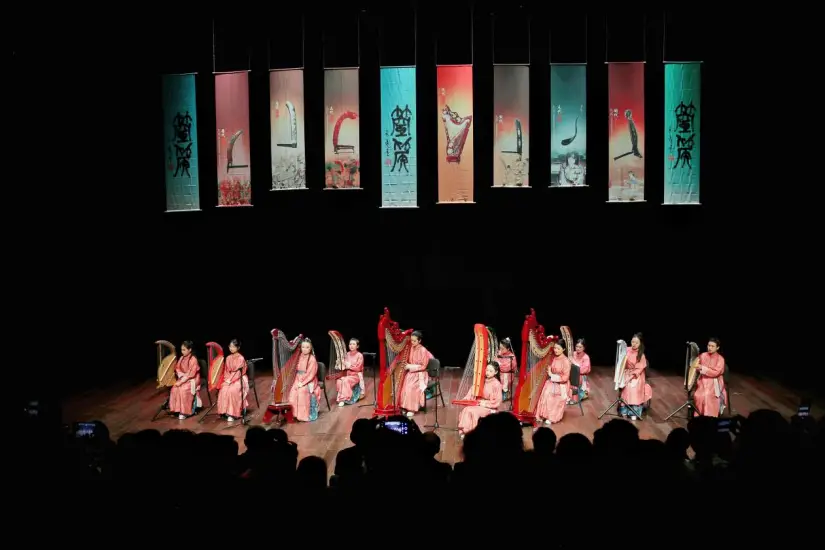 陕西首场“丝路回响”箜篌音乐会在西安奏响千年古韵