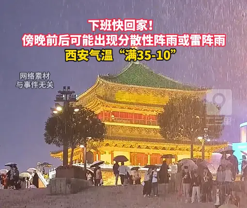 下班快回家！傍晚前后可能出现分散性阵雨或雷阵雨