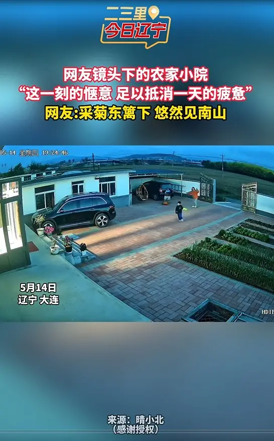 网友镜头下的农家小院 “这一刻的惬意 足以抵消一天的疲惫” 网友:采菊东篱下 悠然见南山