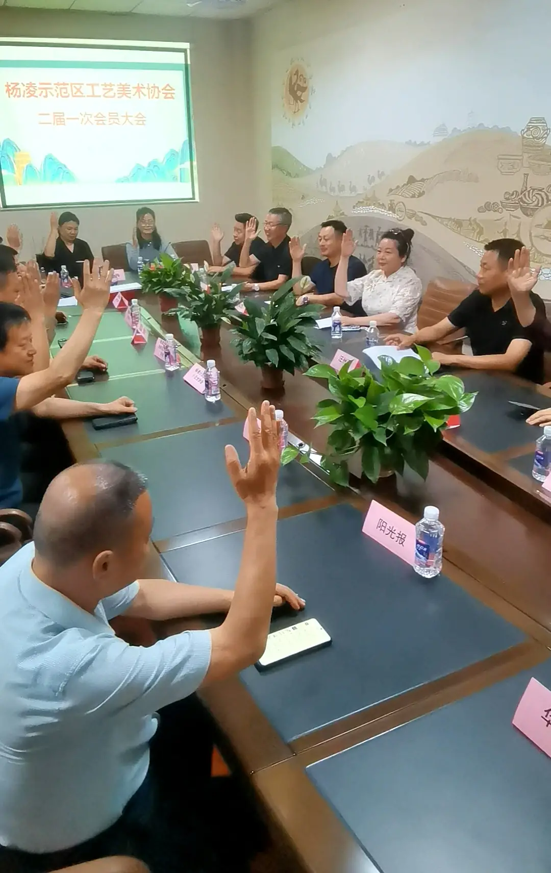 杨凌工艺美术协会换届 周宜桦当选新会长