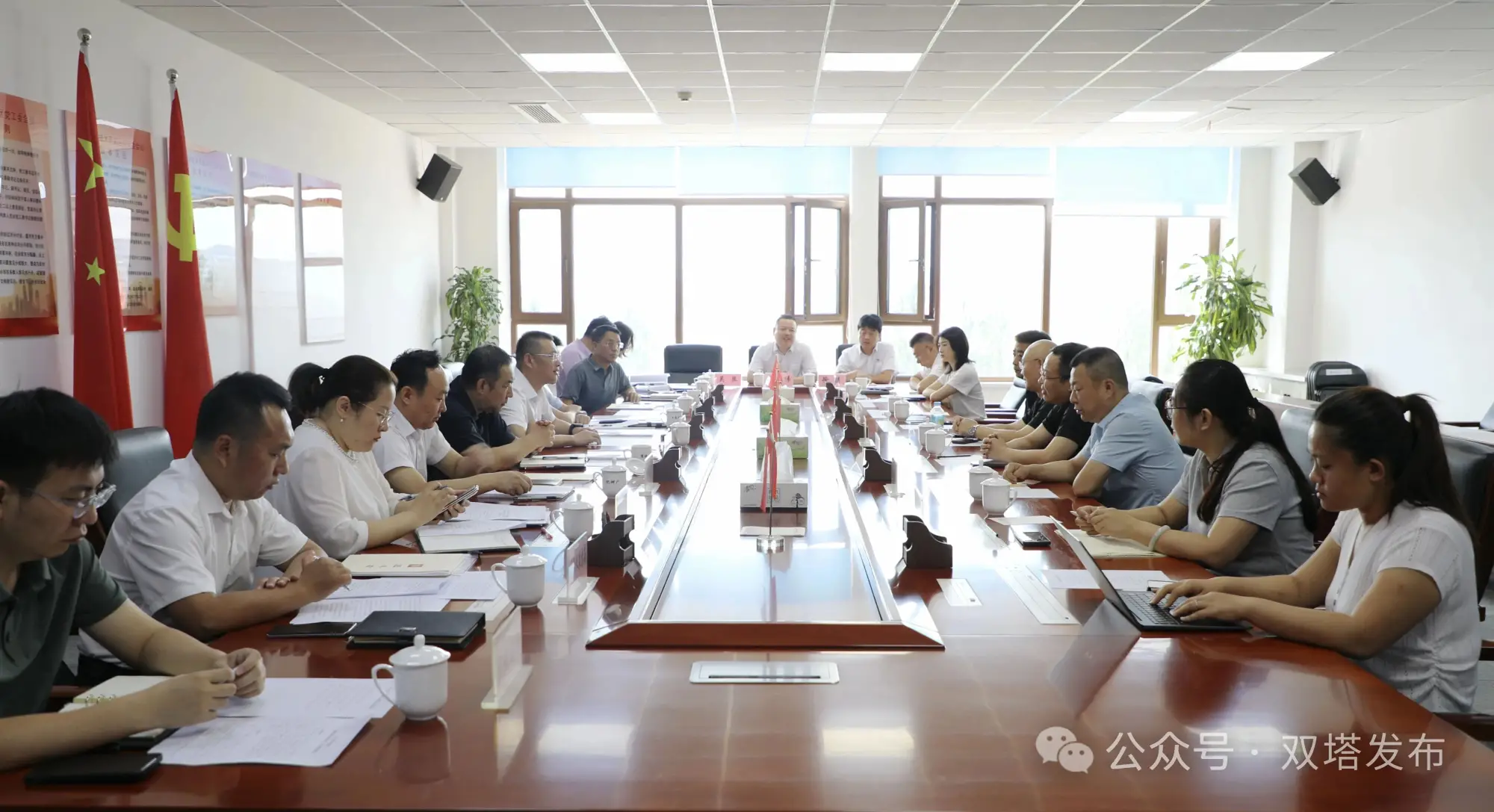 双塔区领导会见企业客商 共促农产品深加工产业合作
