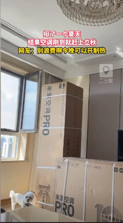 还没上岗就失业了？空调刚到就赶上立秋 