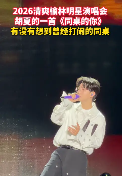 清爽榆林明星演唱会！胡夏的一首《同桌的你》勾起回忆