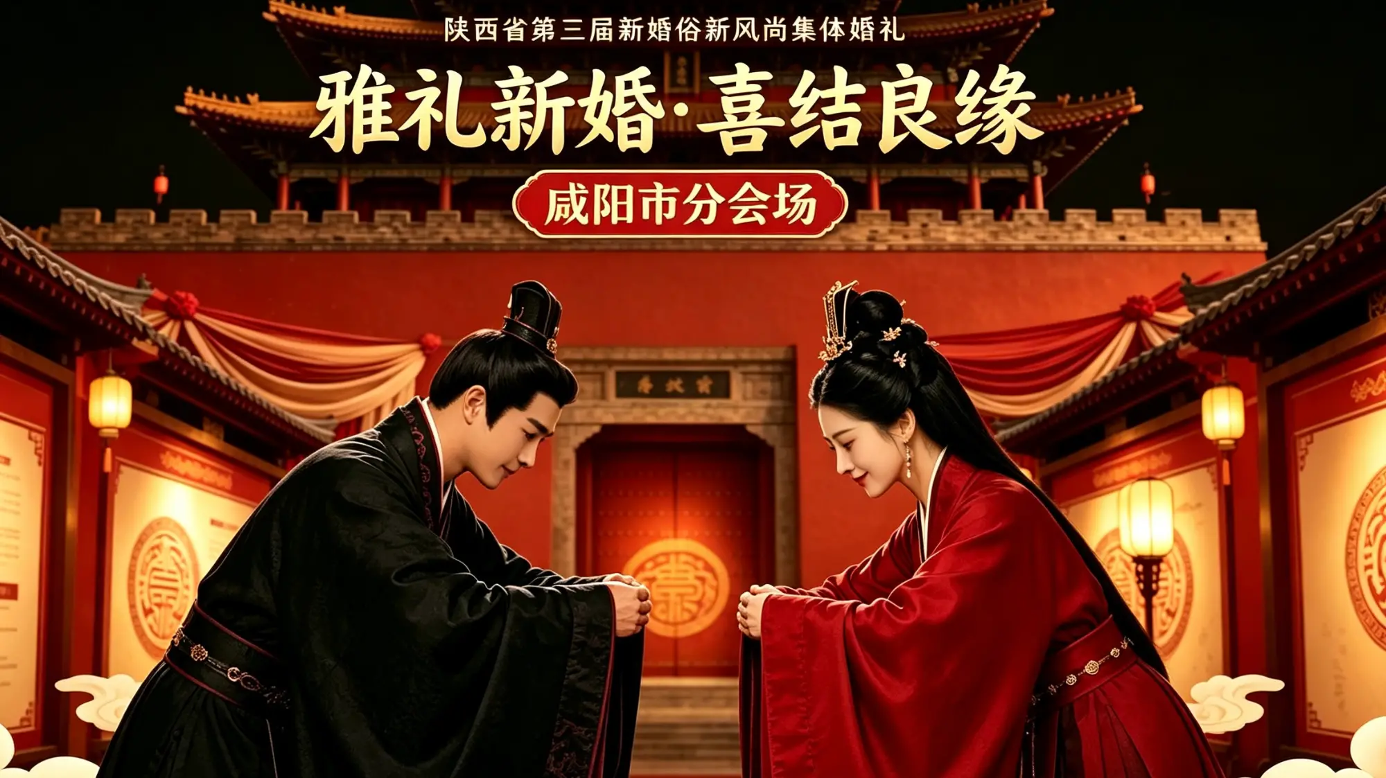 礼启清渭楼！见证新婚俗新风尚集体婚礼