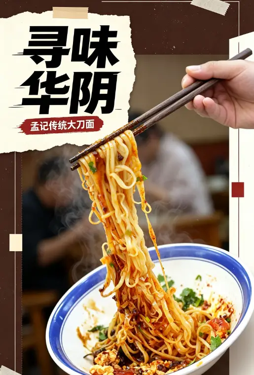 【寻味华阴】臊味浓厚面丝长，酸辣爽口发异香，快来华阴这家四十年老店打卡